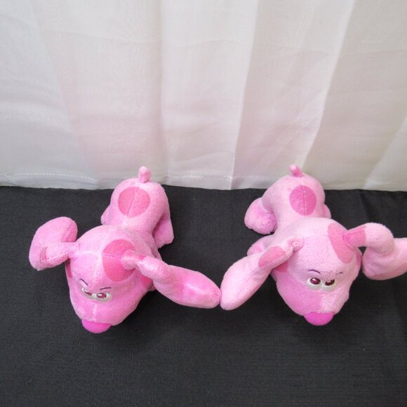Nickelodeon Blue's Clues Magenta 7" Pink Dog Plush Stuffed Animals Toy Lot of 2 - Picture 5 of 16